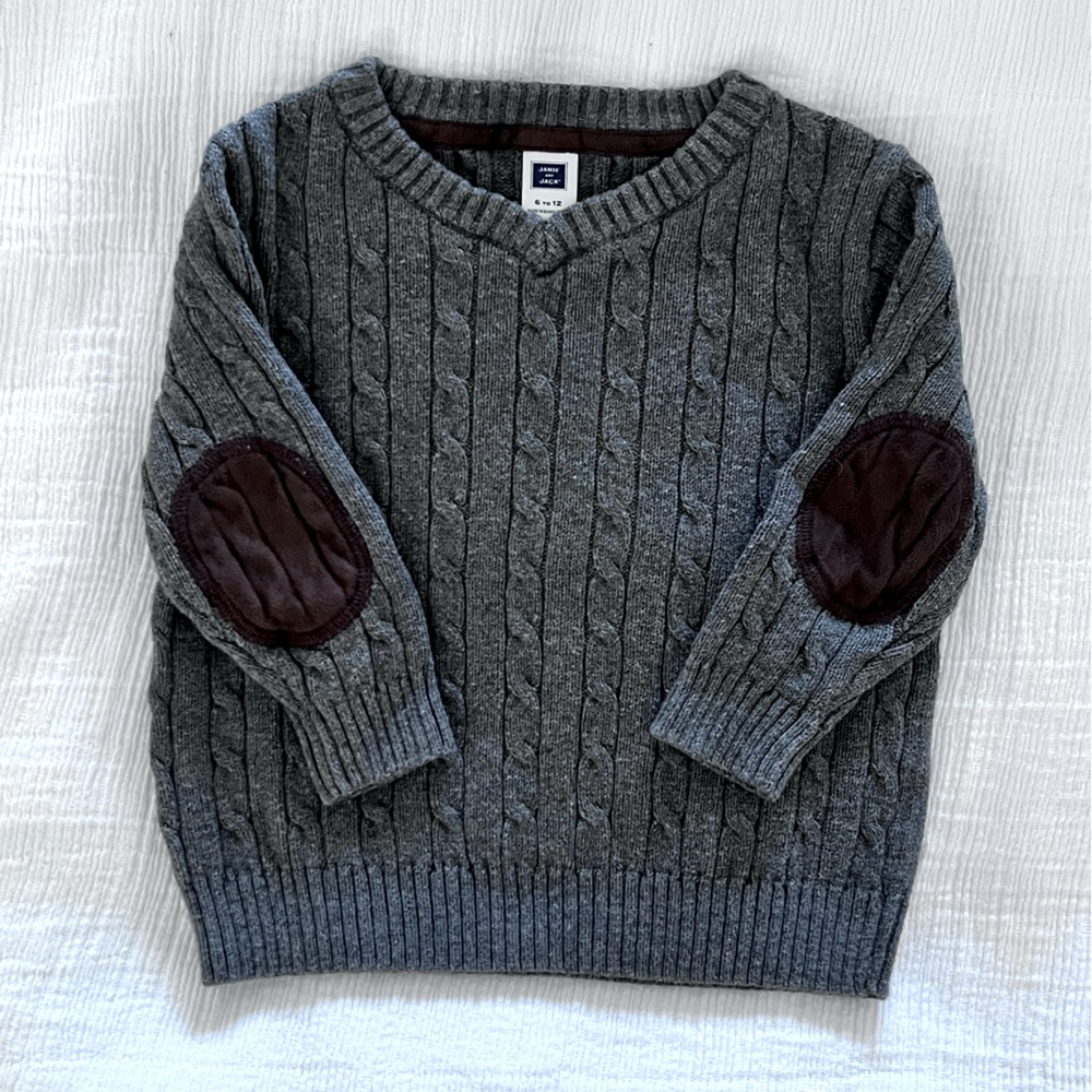 Janie and Jack Cable Knit Infant Boys Sweater
